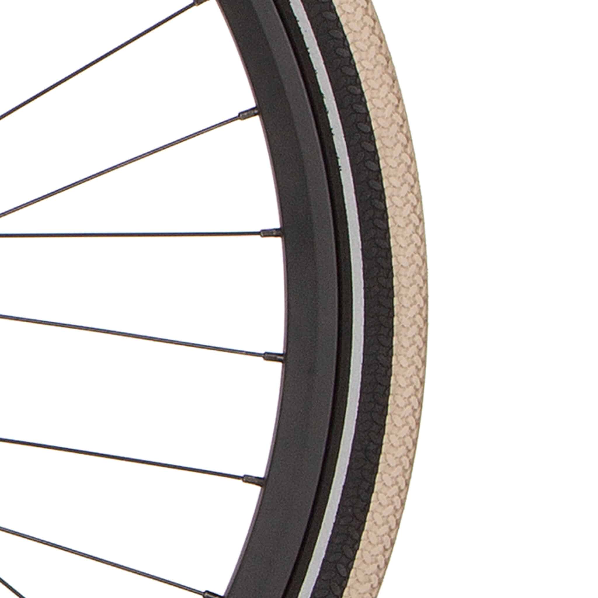 Cortina buitenband Canberra 28 x 1.75 khaki/zwart reflectie