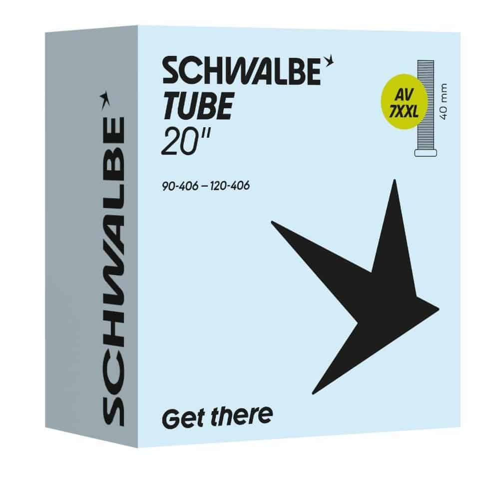 Schwalbe binnenband autoventiel7XXL Fatbike 20 inch 90/120-406 autoventiel 40mm