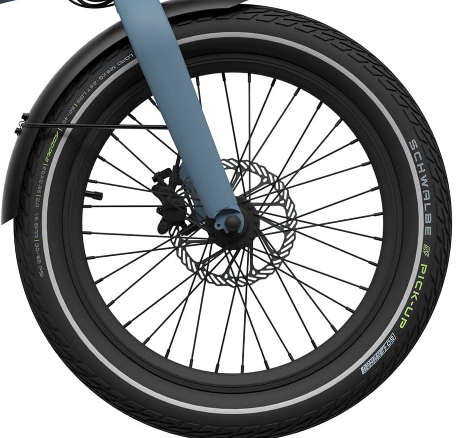 UTO voorwiel OG20 zonder schijf en band zwart