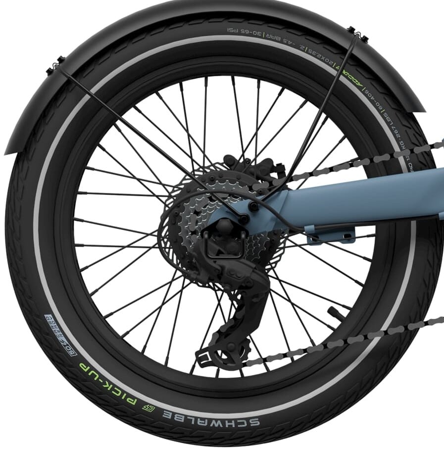 UTO achterwiel OG20 zonder schijf band zwart