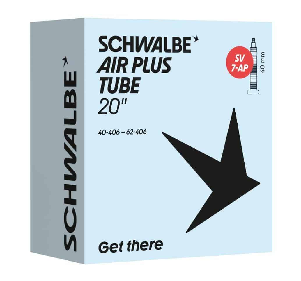 Schwalbe binnenband SV7 Air Plus 20 inch 40/62-406 fransventiel 40mm