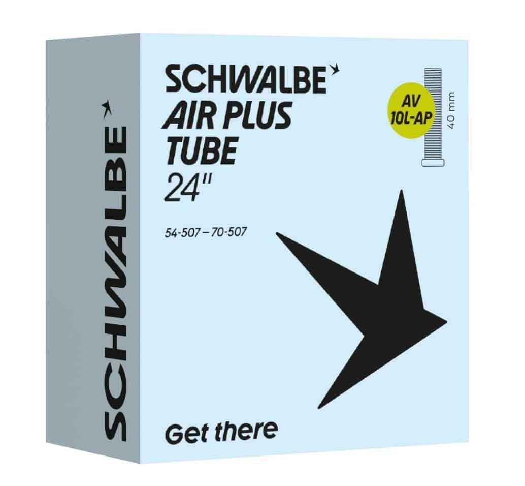 Schwalbe binnenband autoventiel10L Air Plus 24 inch 54/70-507 autoventiel 40mm