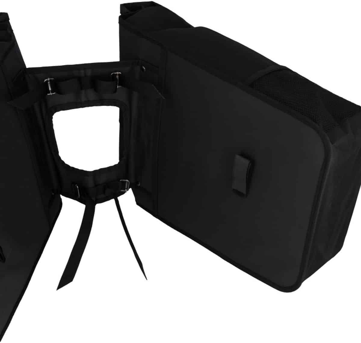 Craved Dubbele Fietstas Spark - 48 liter - Zwart