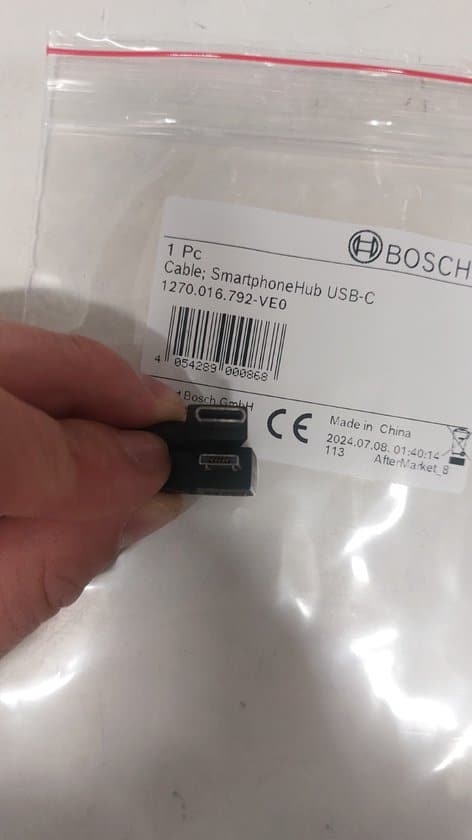 Bosch Bike Usb Oplaadkabel Zwart