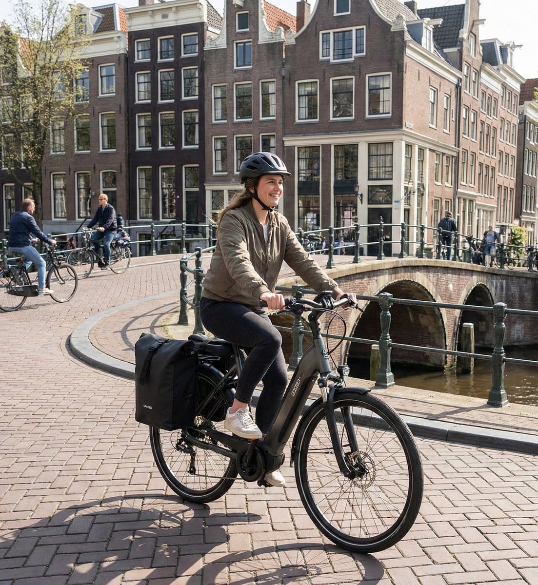 Craved Dubbele Fietstas Spark - 48 liter - Zwart