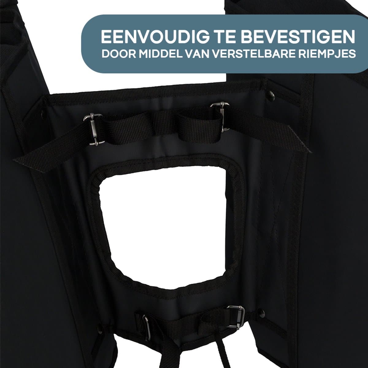 Craved Dubbele Fietstas Spark - 48 liter - Zwart