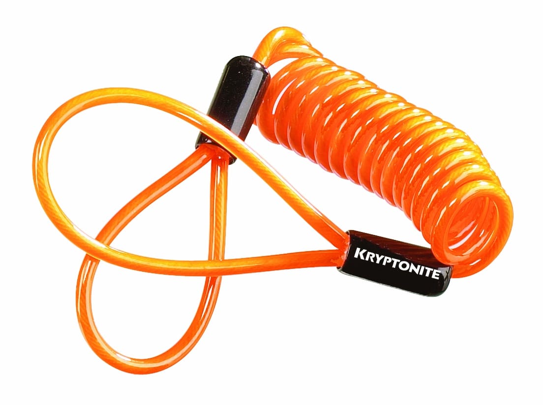 Kryptonite reminder‑kabel voor schijfremslot oranje