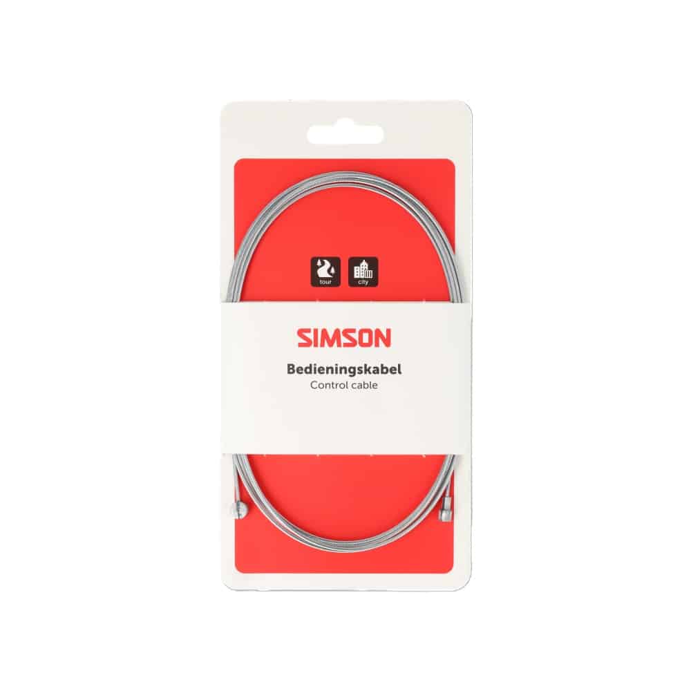 Simson rem binnenkabel 2.25m 2 nippels ton/peer