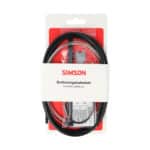 Simson schakel kabel Nexus rvs zwart