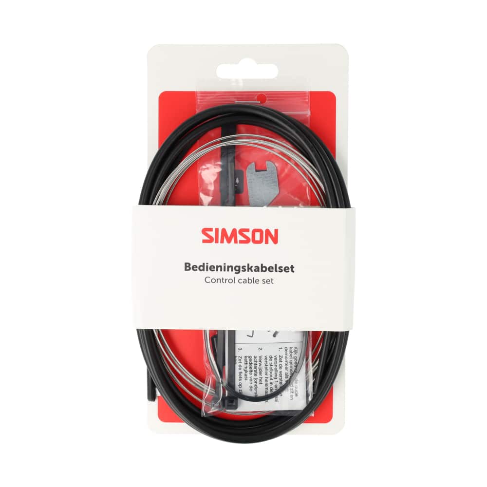 Simson schakel kabel Nexus rvs zwart