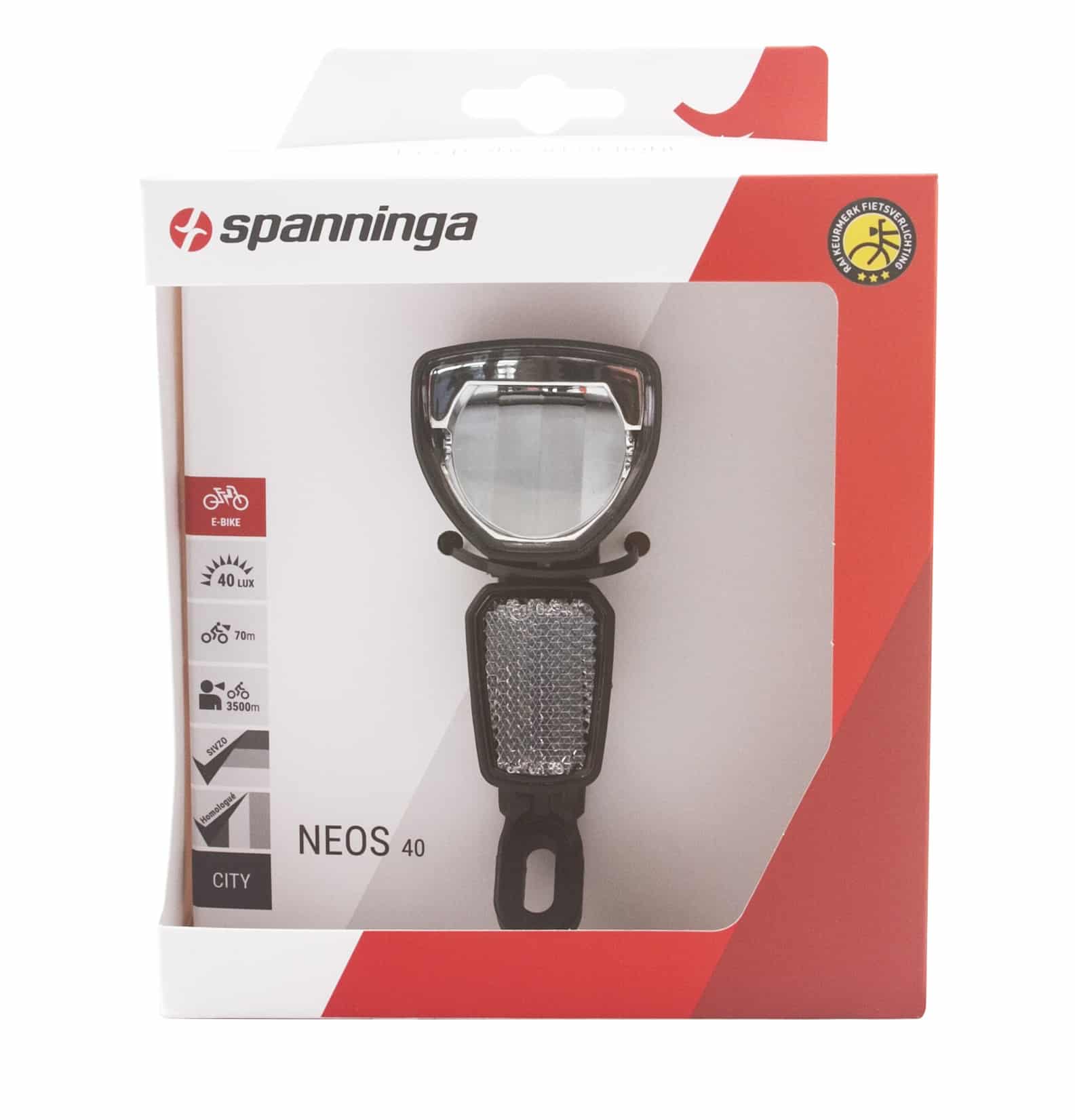 Spanninga koplamp Neos 40 XE 6-12 v E-bike