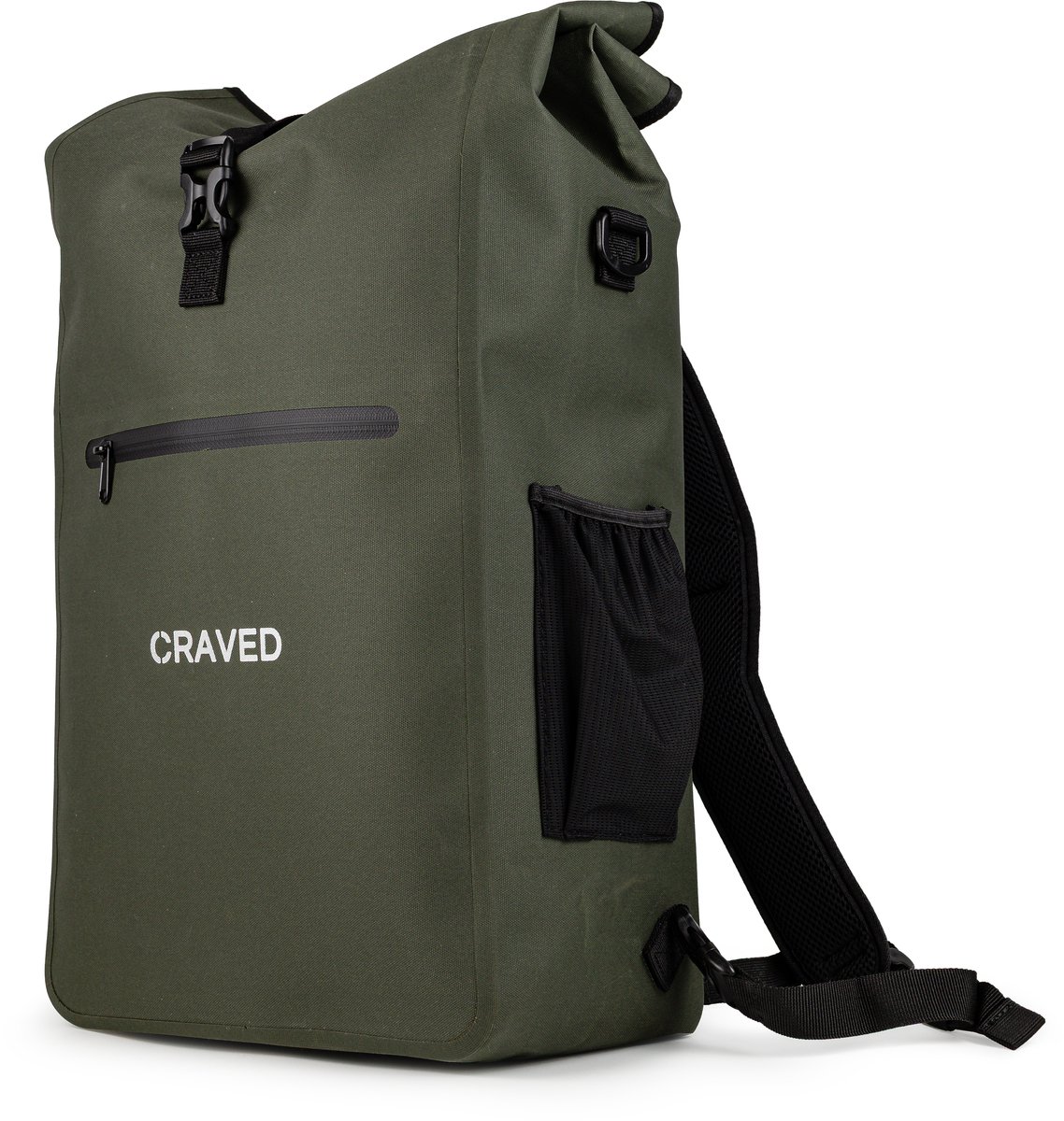 Craved Enkele Fietstas Transit 3 in 1 - 28L - Olijfgroen