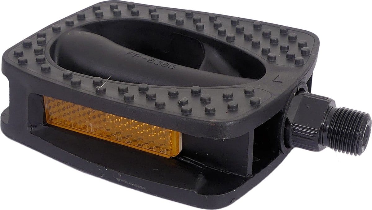 Gazelle pedalen FP-839 - kunststof - anti-slip - met reflectoren - zwart