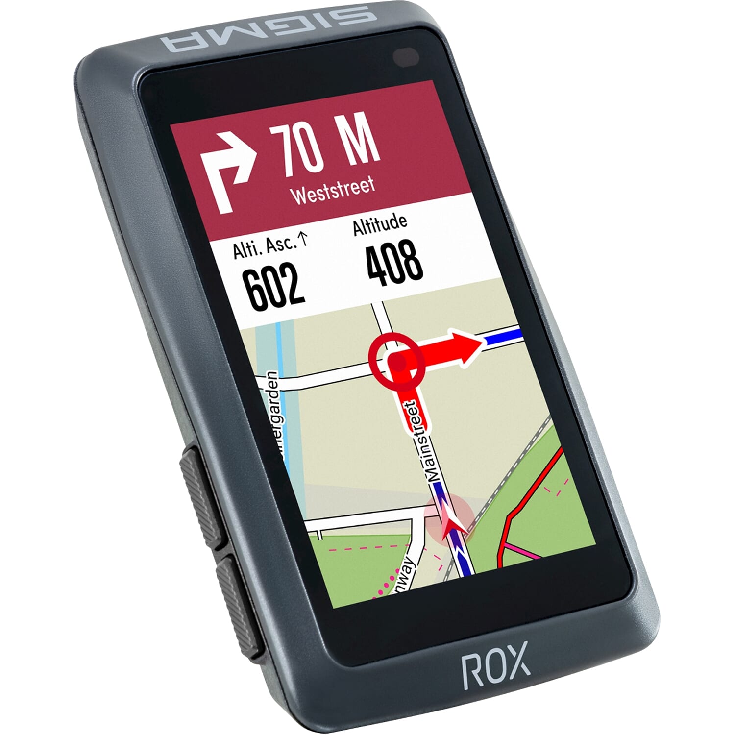 Sigma fietscomputer ROX 12.1 EVO GPS Night Gray Basic