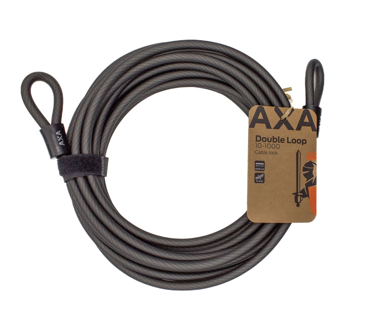 Axa slotkabel Double Loop 10mx10mm