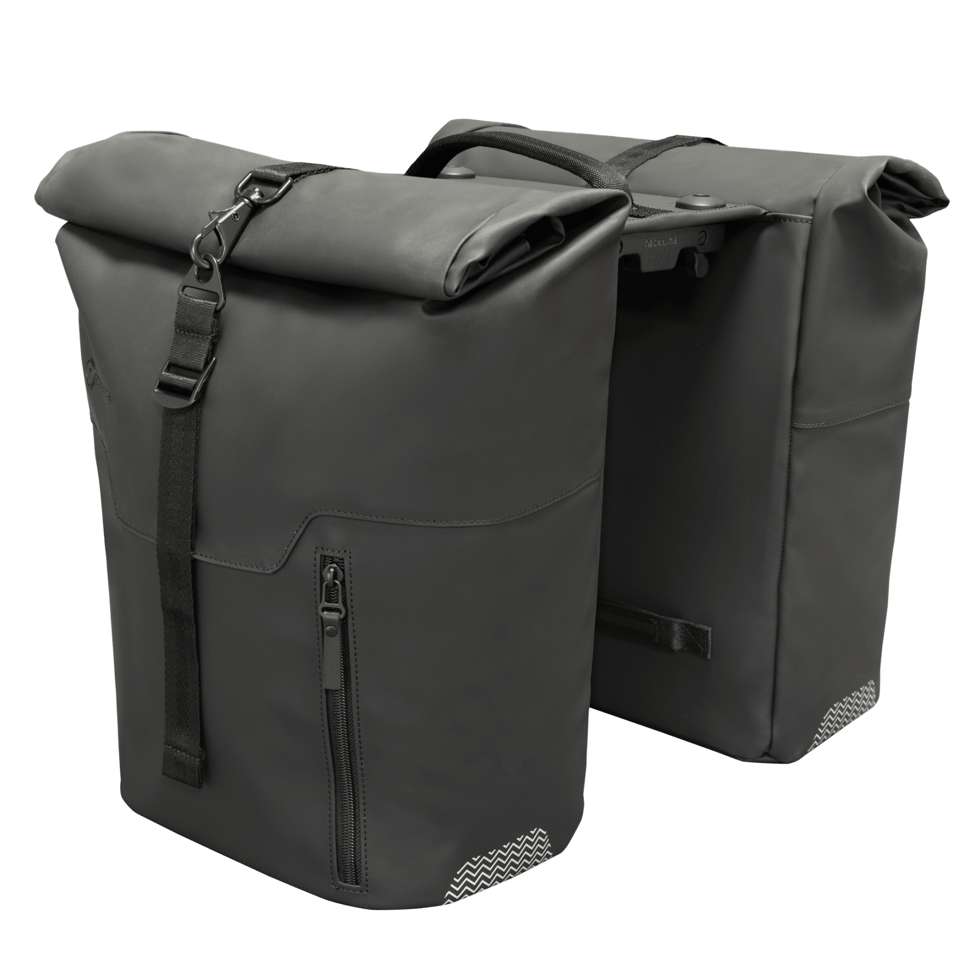 Racktime Fietstas Dubbel Virgil Zwart