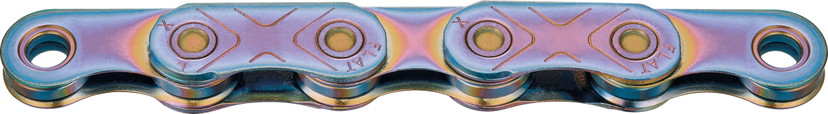 KMC Ketting X Flattop Sram 126s Gewaxt Aurora Blauw