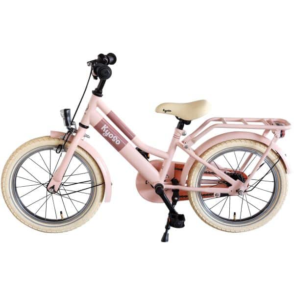 Kinderfiets Kyoso Blossom Breeze 16 inch met remnaaf - Mat roze