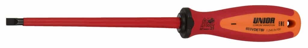 Unior Schroevendraaier VDE Geisoleerd Plat 3.5x100