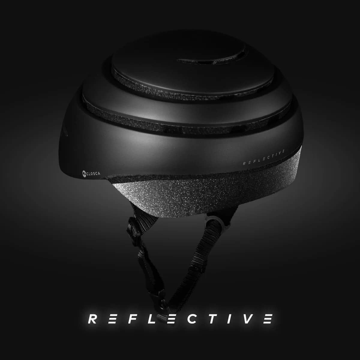 Closca helm Loop reflective zwart L 60-63cm