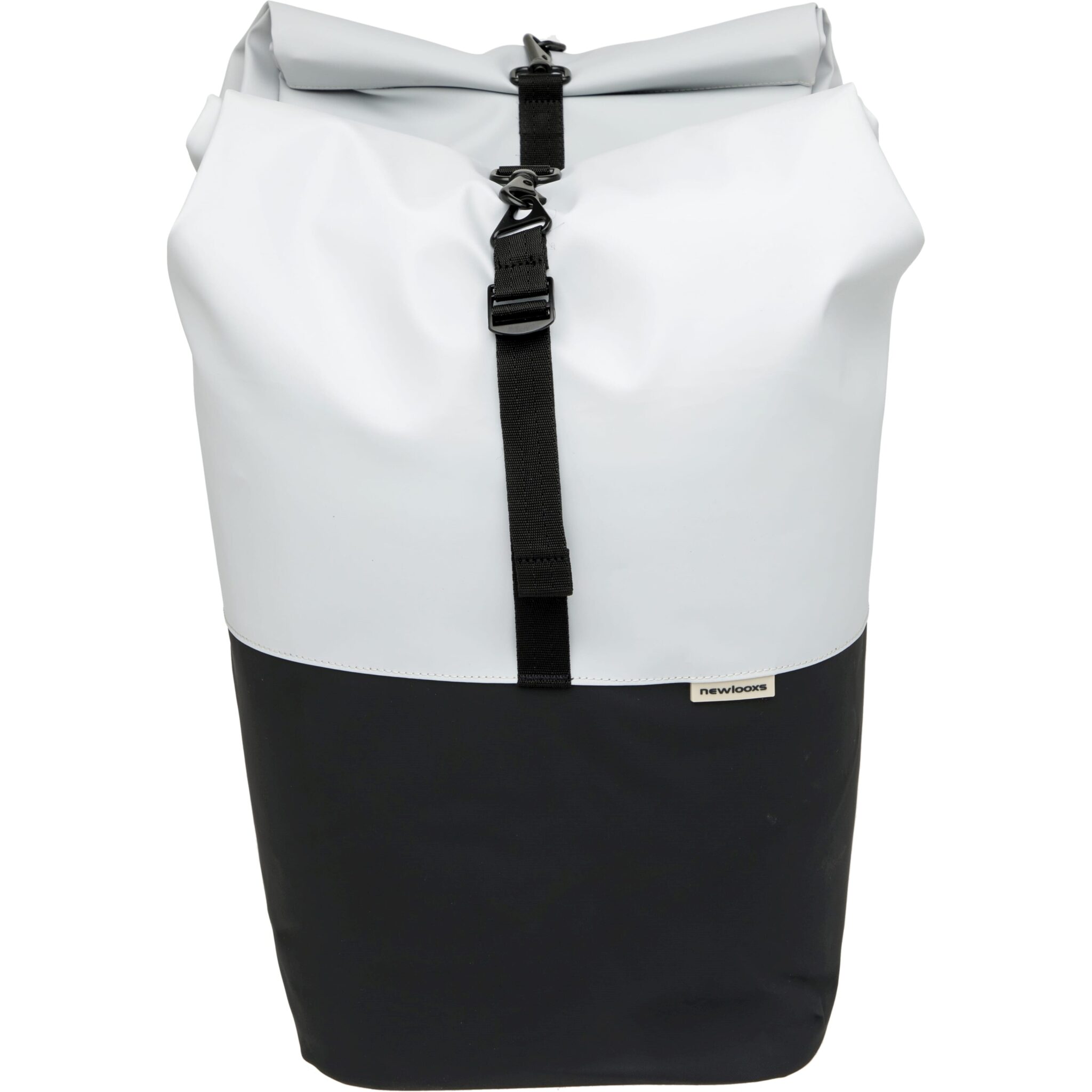 New Looxs Fietstas Dubbel Nyborg L.grijs/zwart MIK 2.0 34L