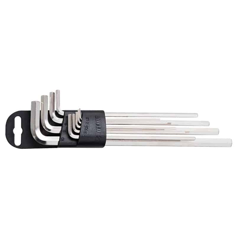 Unior Inbussleutelset 9-delig Lange Uitvoering 1.5-10mm