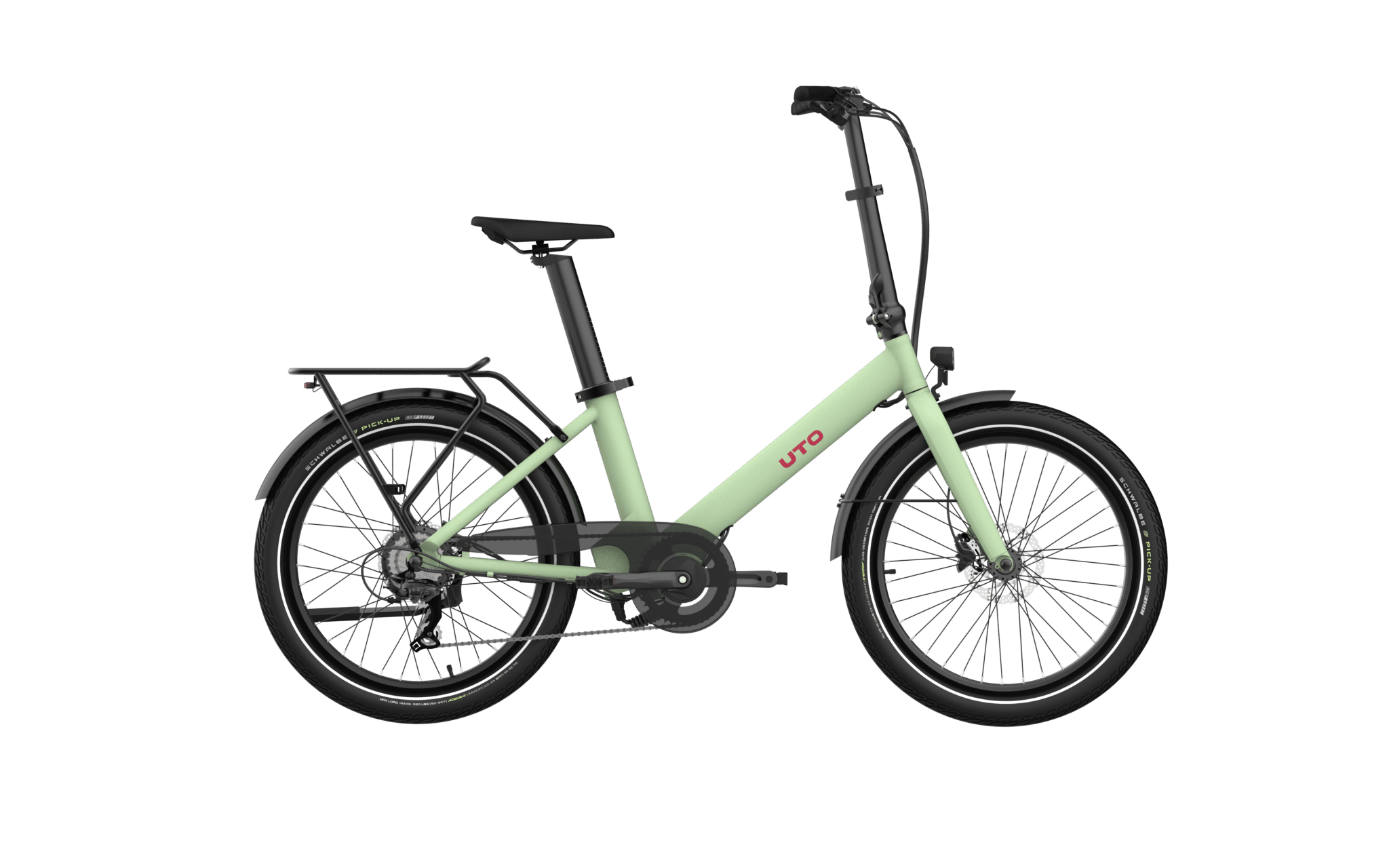 UTO Elektrische Compactfiets OG24 Groen 24 Inch