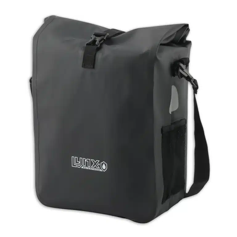 Lynx Valley XL enkele fietstas zwart 21 liter tarpaulin waterdicht