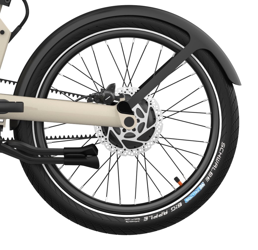 UTO Achterwiel Bafang Dual Speed PRO20 20 Inch Zwart Schijfrem