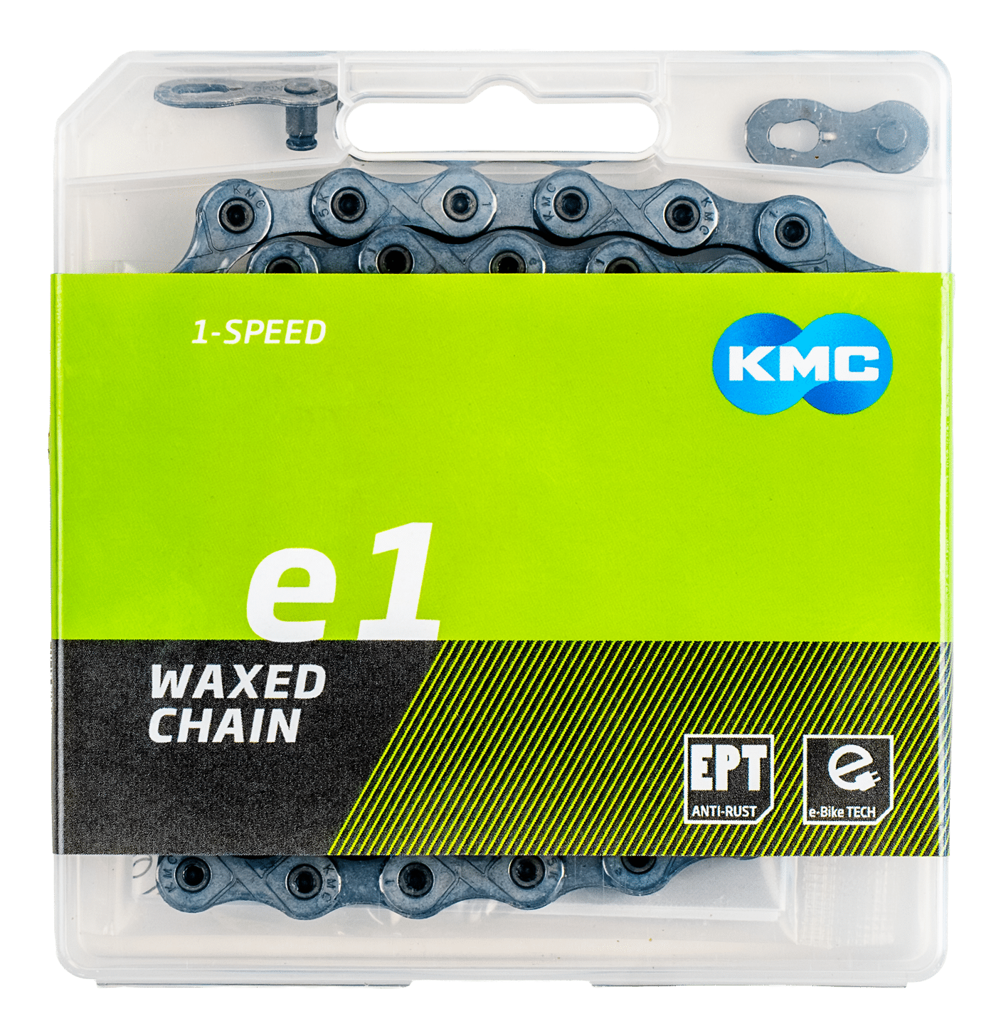 KMC Ketting E1 EPT 3/32 E-bike 110 Schakels Waxed Grijs