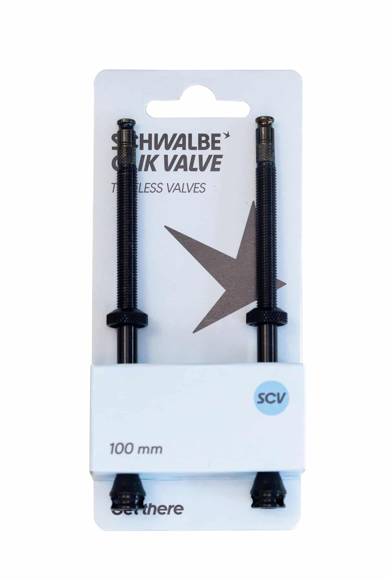 Schwalbe Clik Valve Tubeless Ventiel 100mm met Éénklik Pompaansluiting