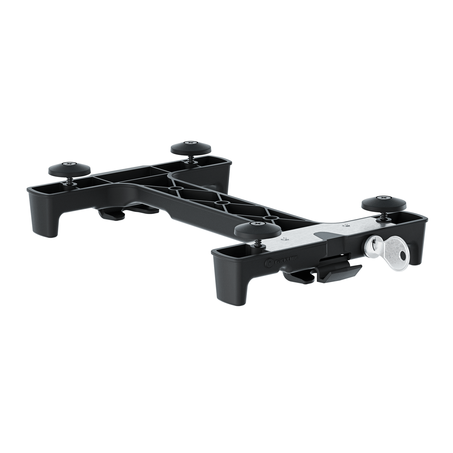 Racktime Snapit 2.0 Adapter met Slot en Voetjes Zwart