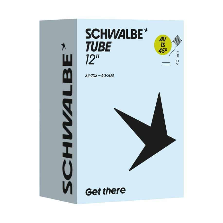 Schwalbe Binnenband AV1S 12 Inch 32/40-203 Autoventiel 45° 40mm
