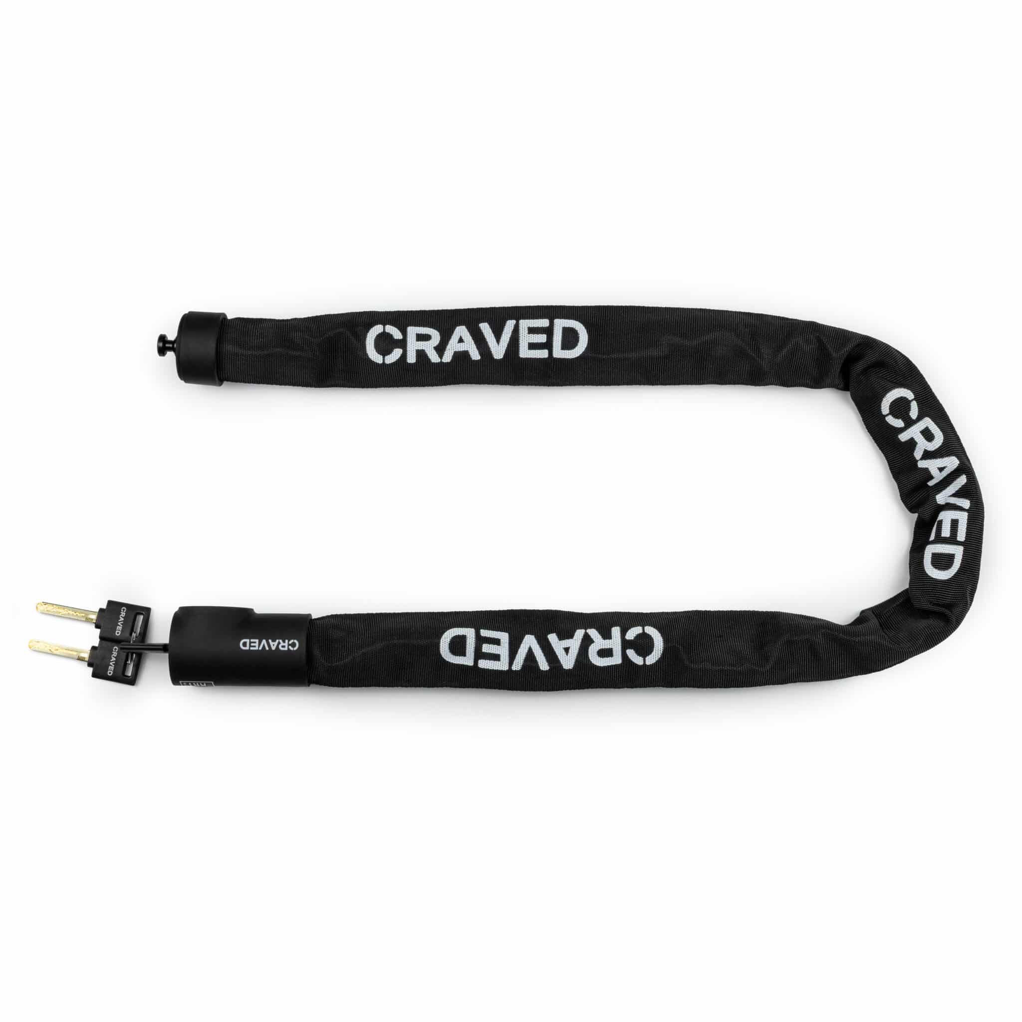 Craved Kettingslot Steel ART2 - 110cm - 3 sleutels
