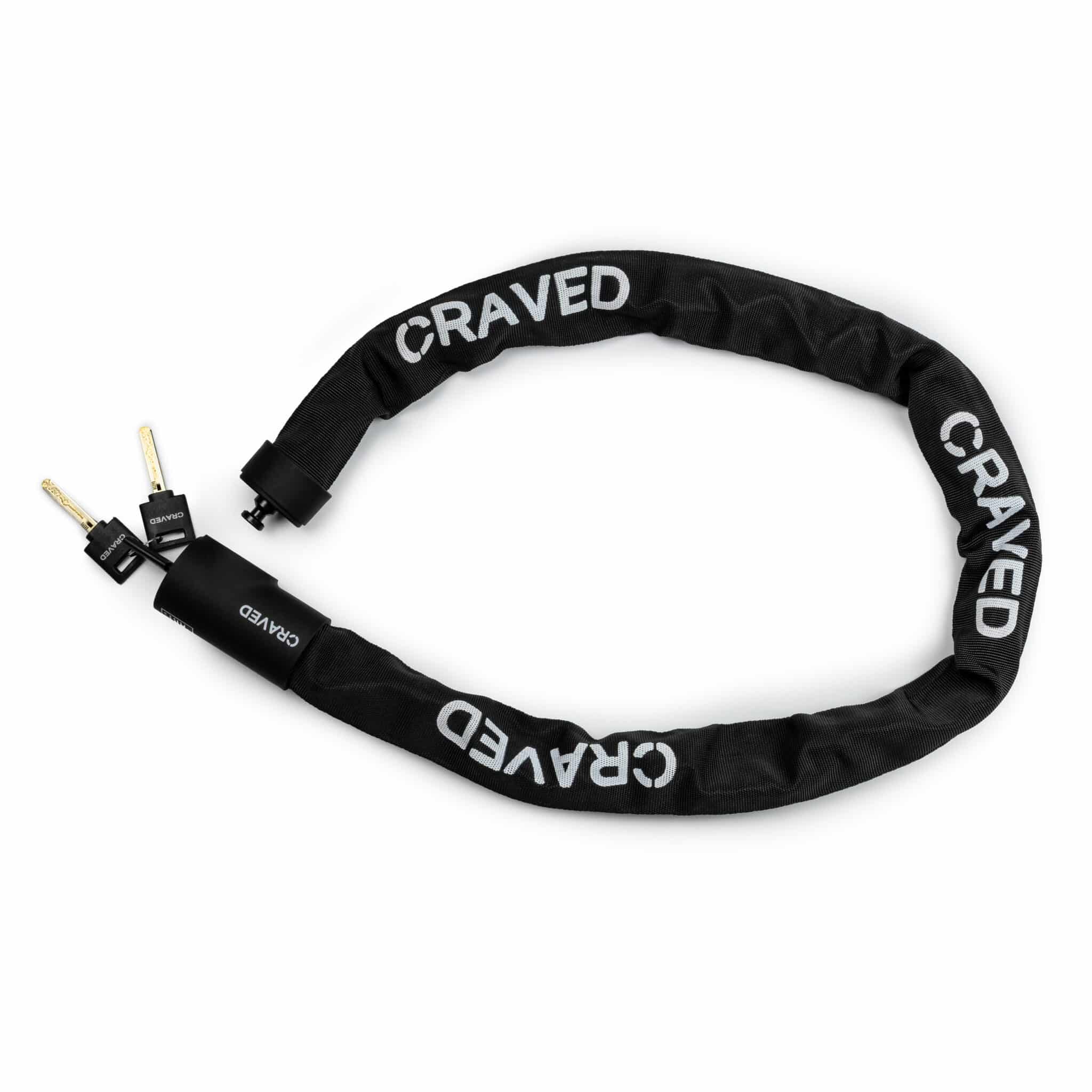 Craved Kettingslot Steel ART2 - 110cm - 3 sleutels