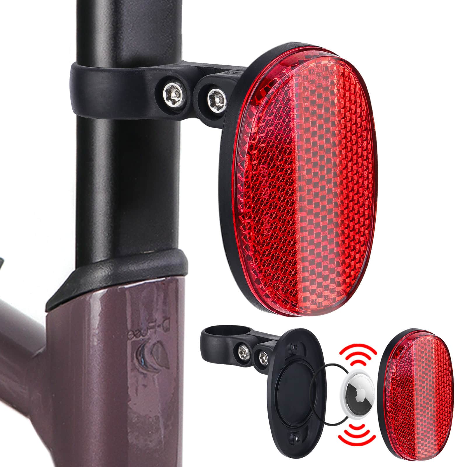 Volkano Fiets Reflector Houder voor TagTrace Duo Bluetooth Tracker
