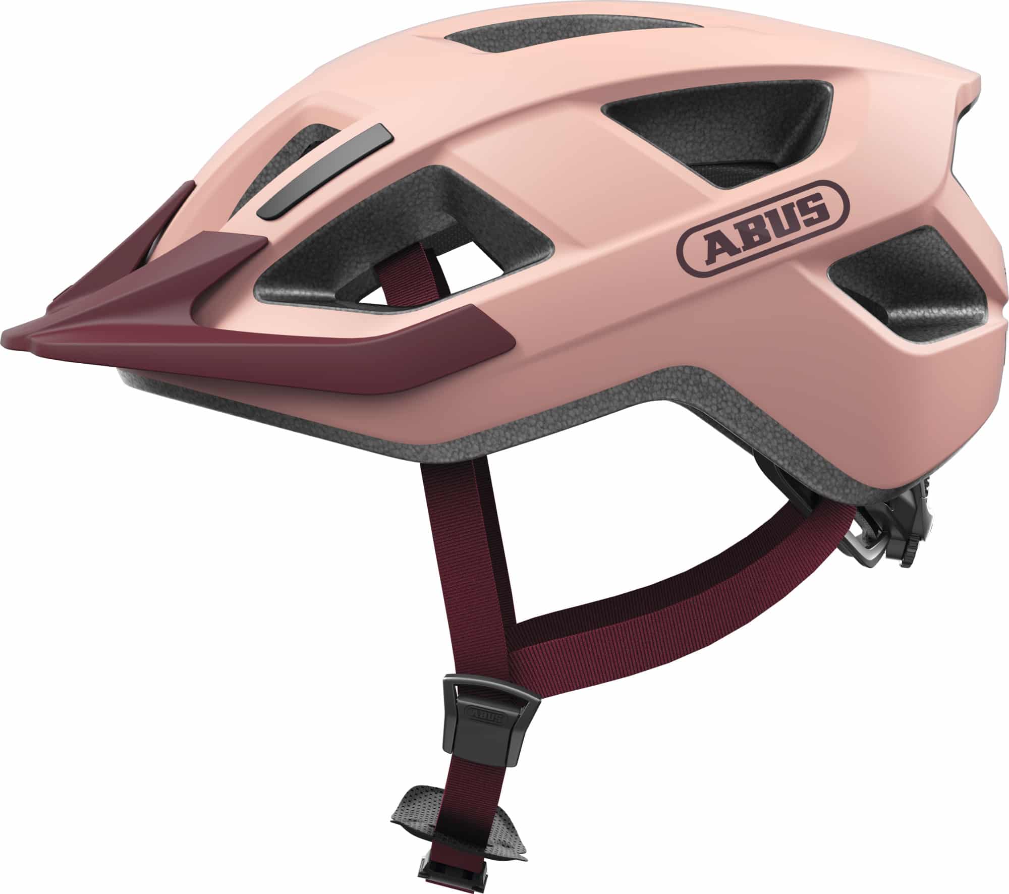 Abus Fietshelm Aduro 3.0 Bordeaux Roze Maat M 52-58cm