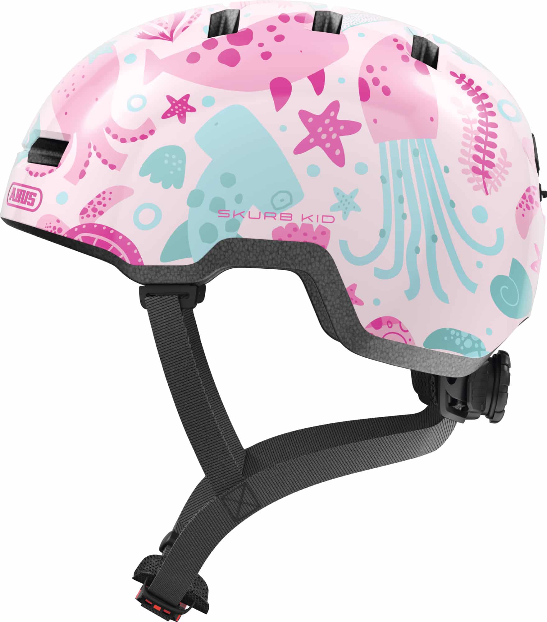 Abus Kinderhelm Skurb Kid Rose Sea Roze Maat S 45-50cm