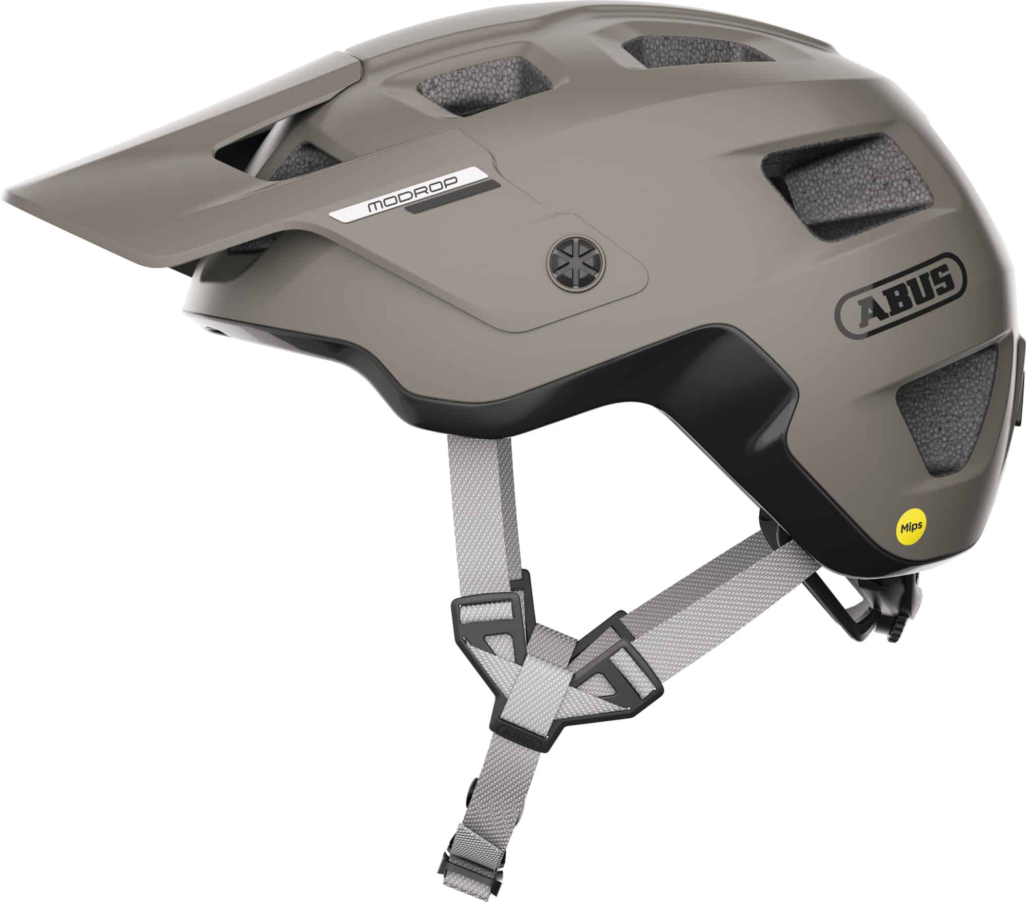 Abus MTB Helm MoDrop MIPS Dust Grijs Maat L 57-61cm