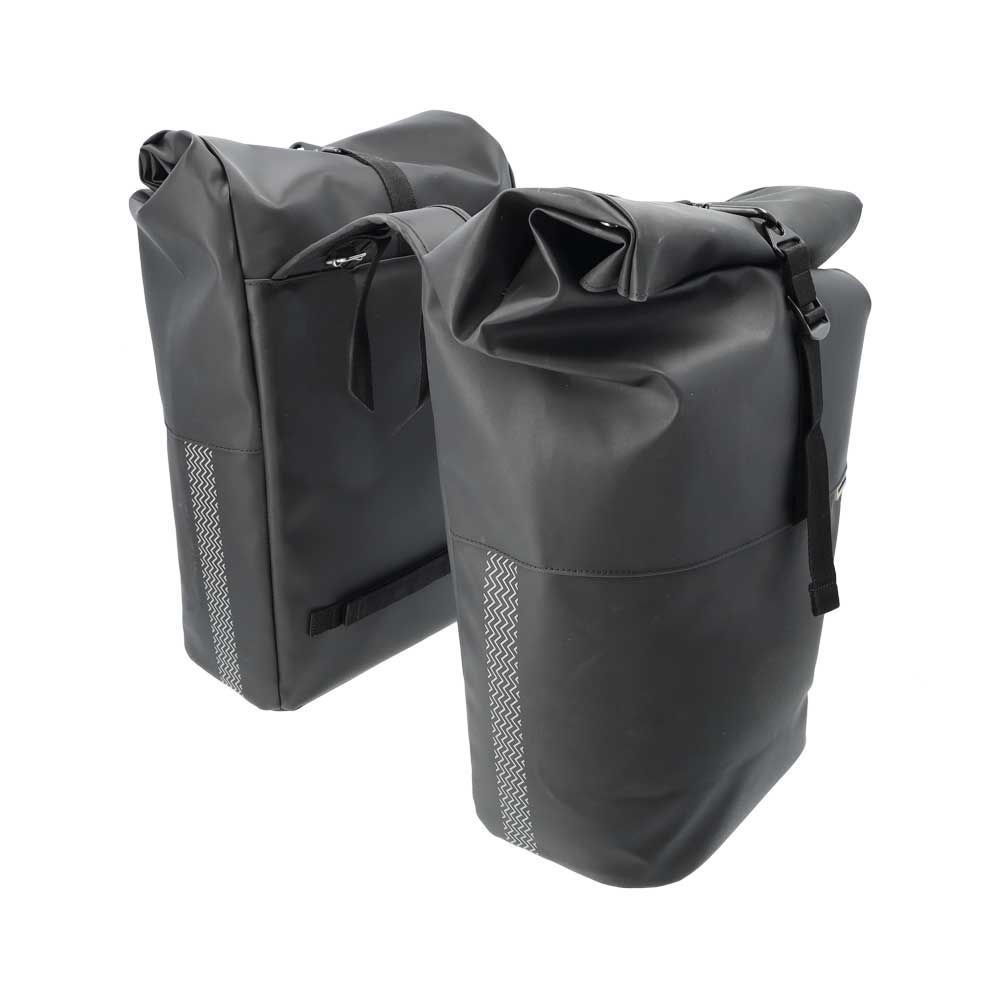 New Looxs fietstas dubbel Nyborg black 34L
