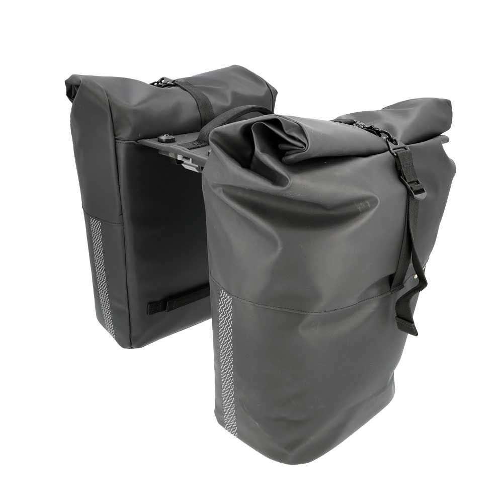 New Looxs Fietstas Dubbel Nyborg Zwart MIK 2.0 34L