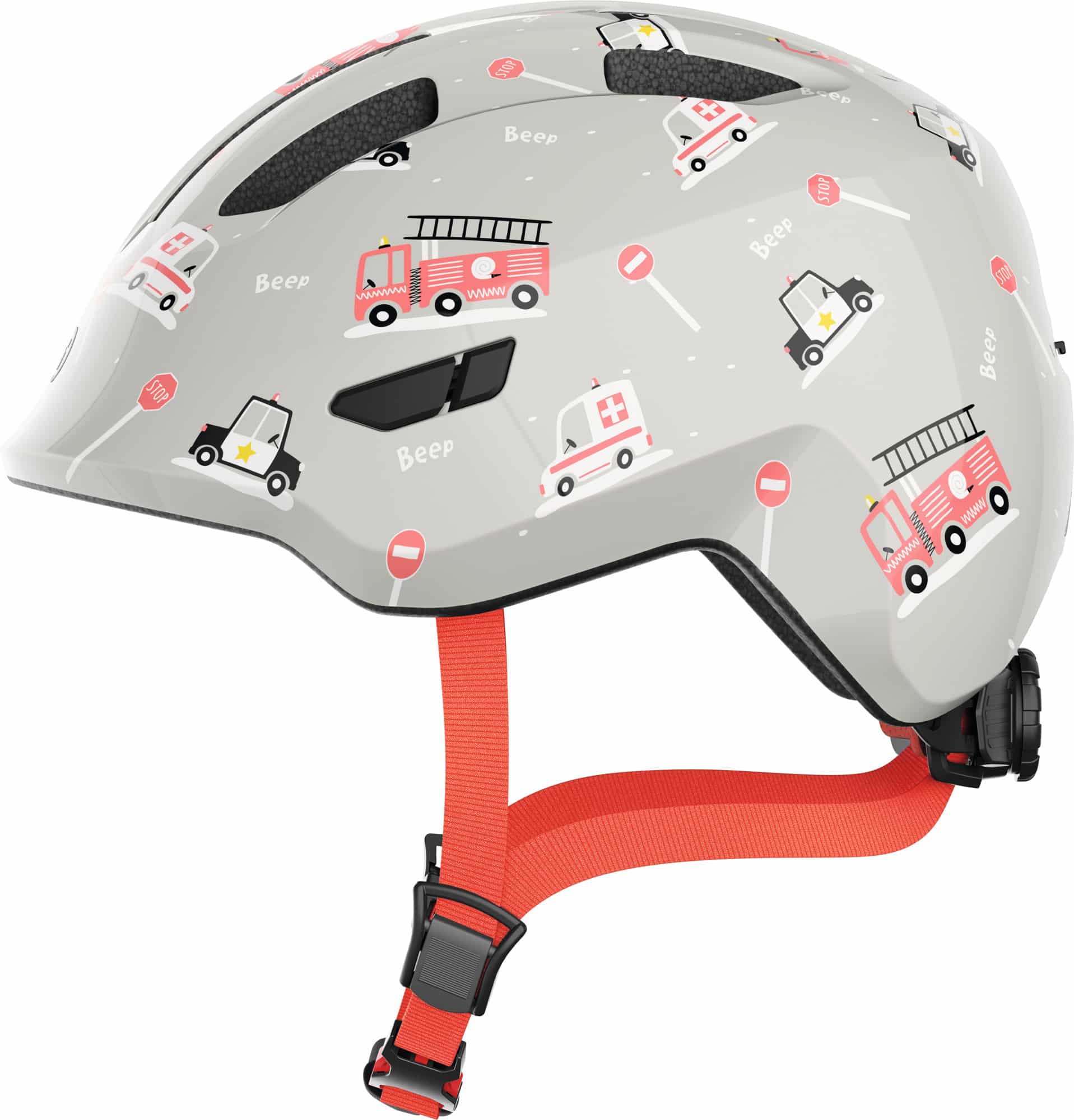 Abus Helm Smiley 3.0 Grey Rescue M 50-55cm