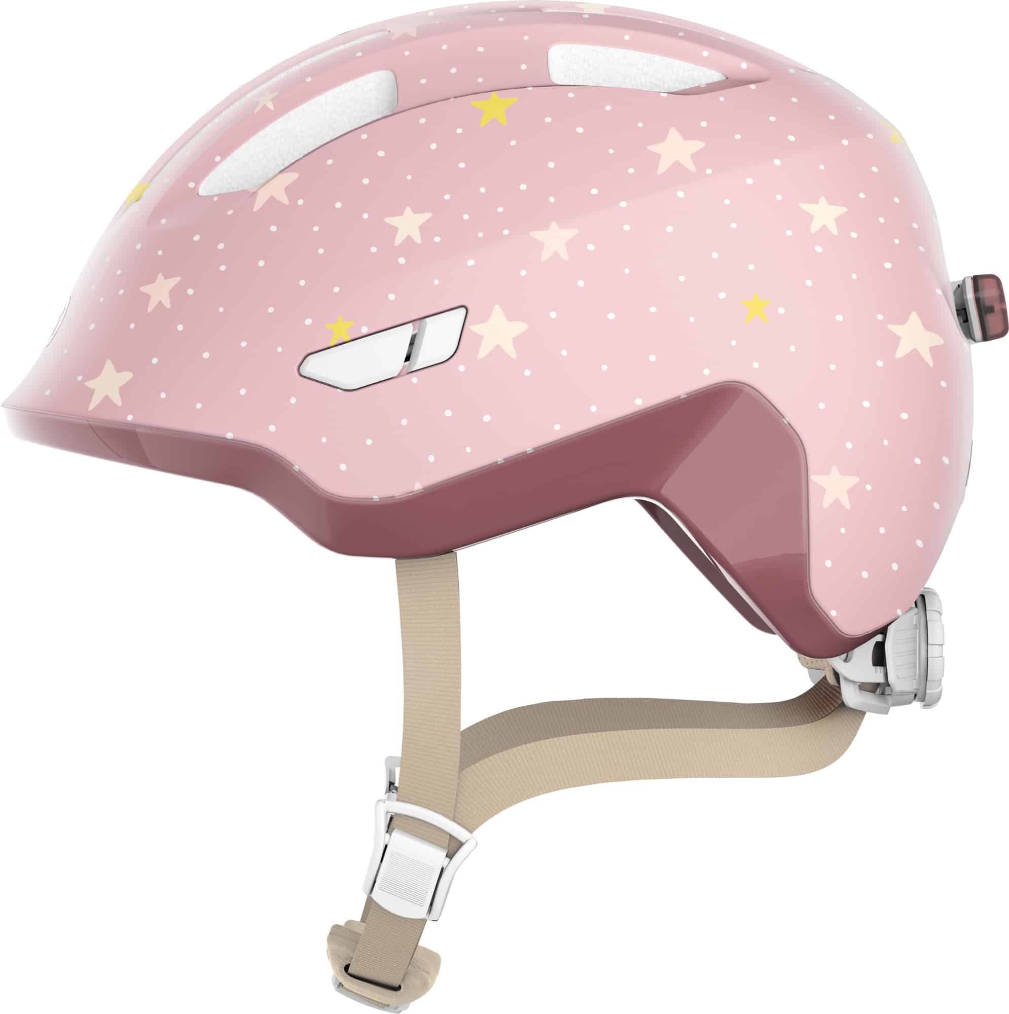 Abus Helm Smiley 3.0 FL ACE LED Pure Rosestars M 50-55cm