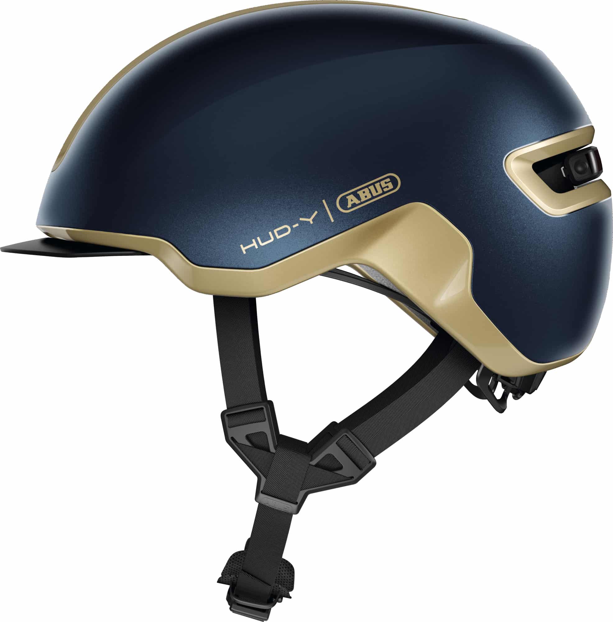Abus Helm HUD-Y Midnight Goud M 54-58cm