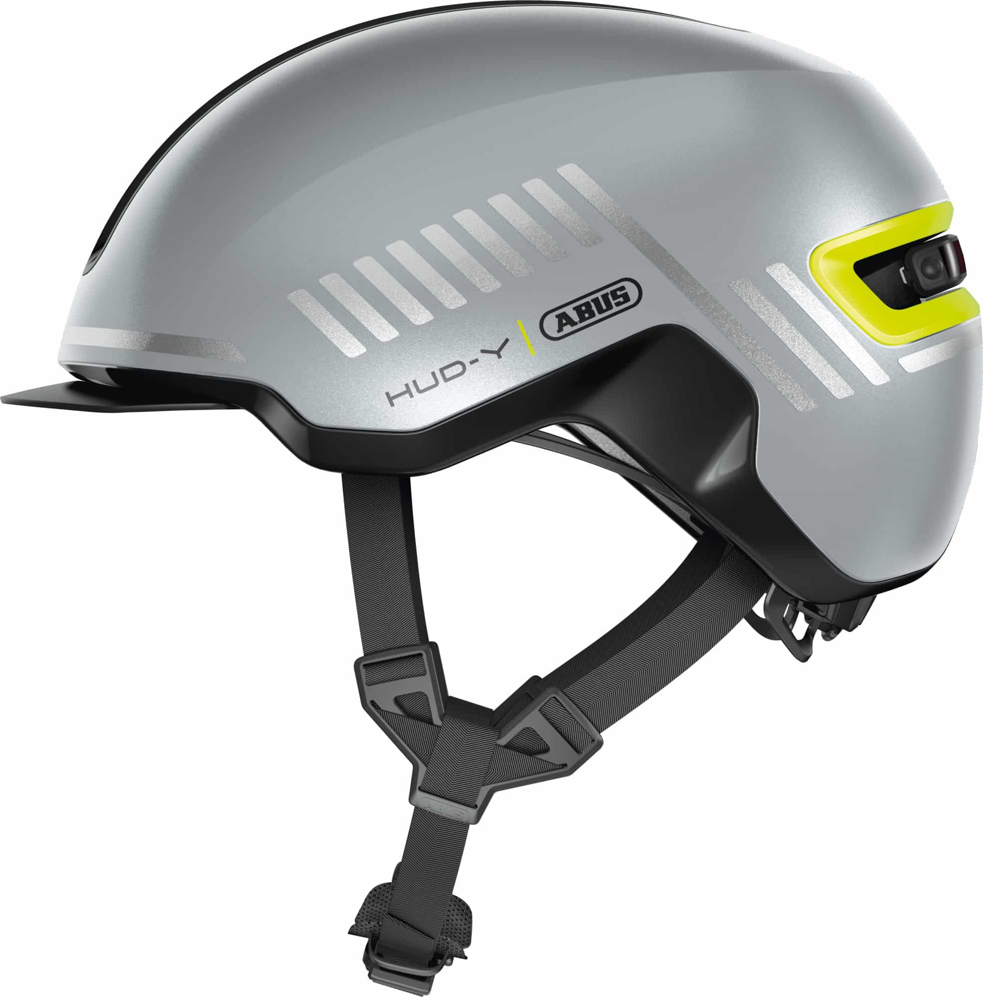 Abus Helm HUD-Y Signaalzilver M 54-58cm