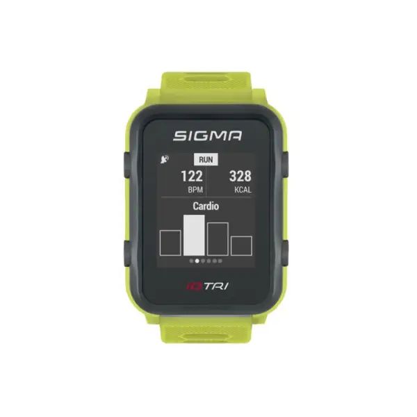 Sigma iD.TRI sporthorloge met sensorset neon groen