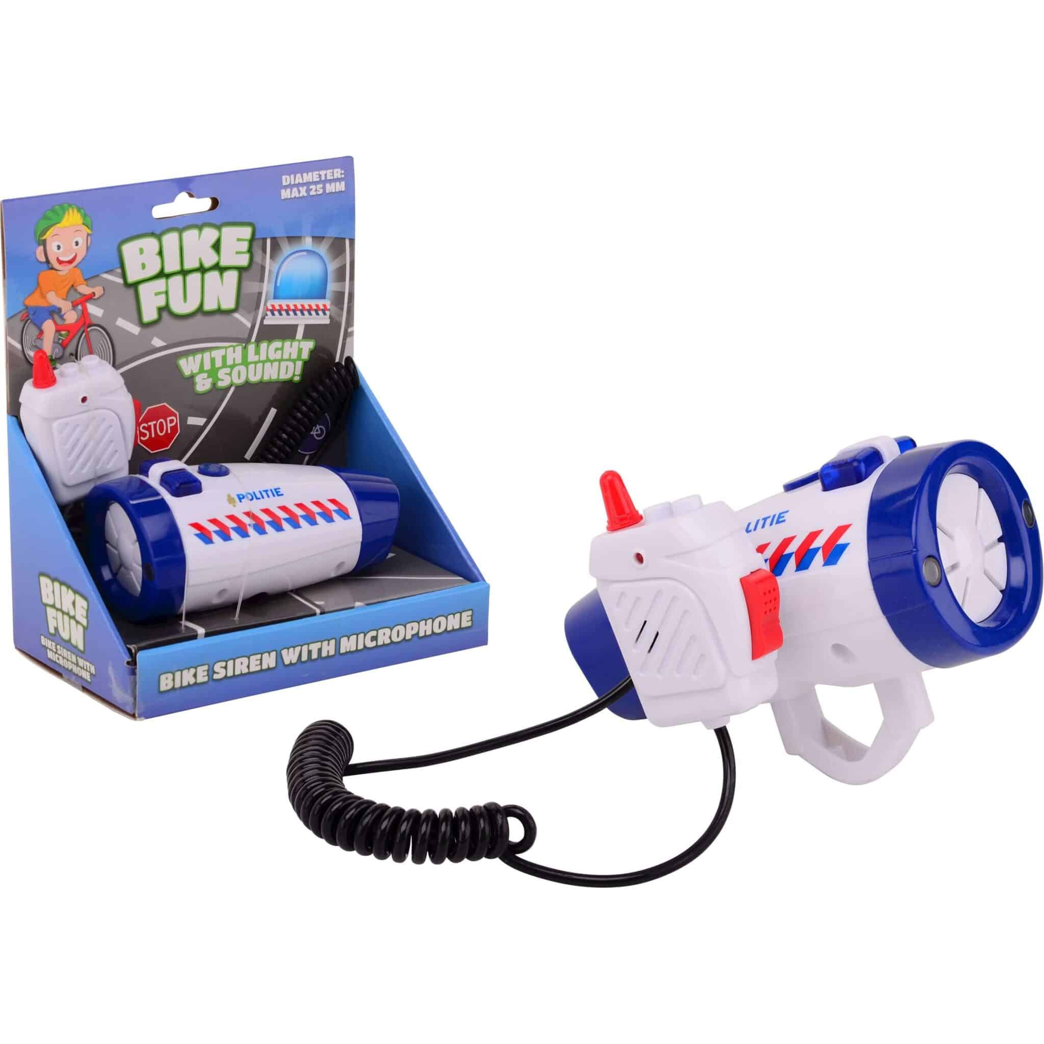 Bike Fun Politiesirene met Fietslamp en Microfoon
